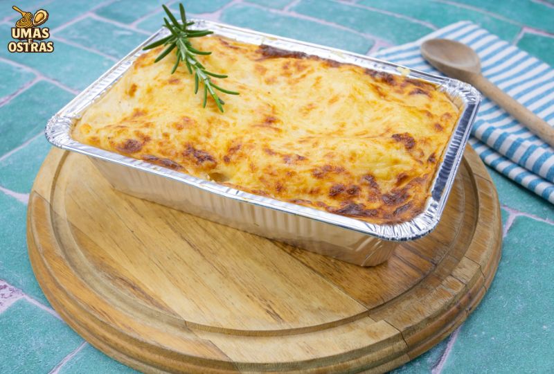 Lasanha de frango carne ou peixe
