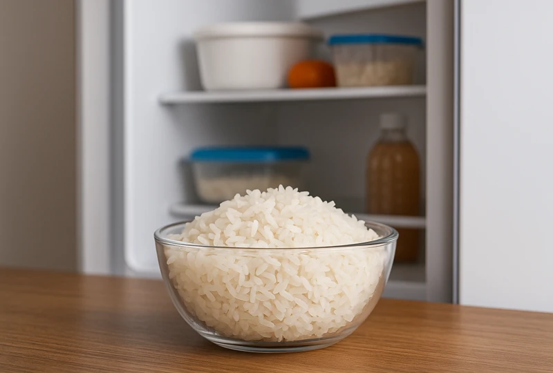arroz na geladeira