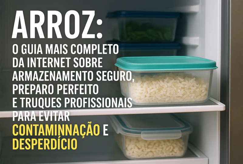 Como Armazenar o Arroz Cozido