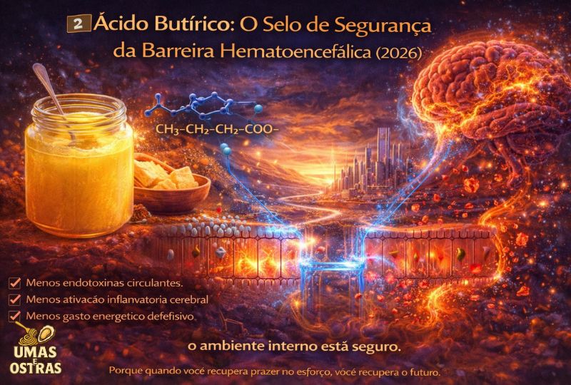 Como o ácido butírico fortalece a barreira intestinal e protege o cérebro da inflamação em 2026