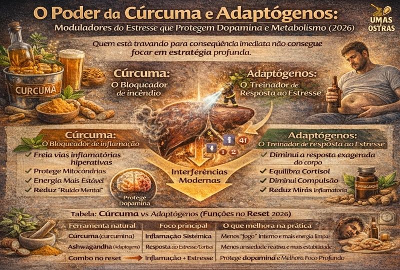 Poder da Cúrcuma e Adaptógenos