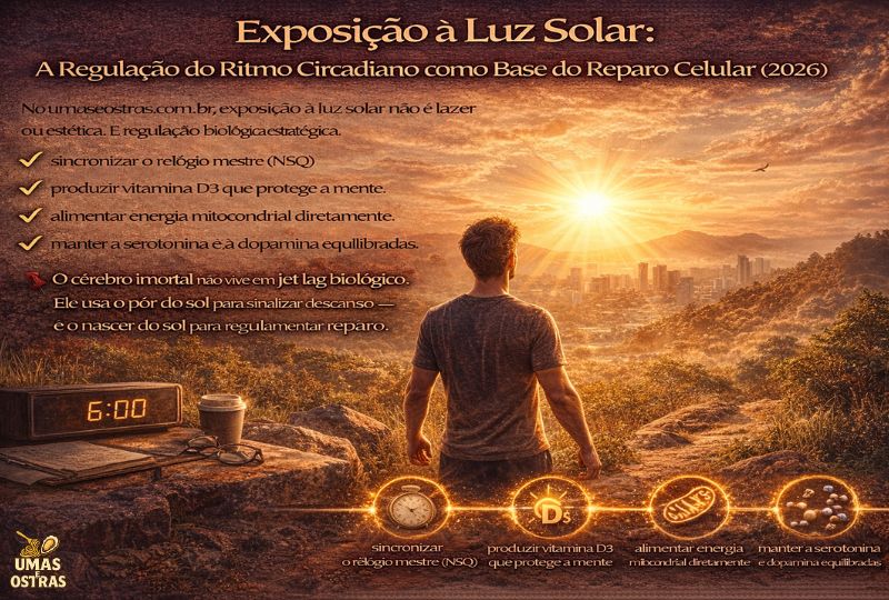 Luz Solar Não é Lazer — É Sincronização Biológica de Alta Performance