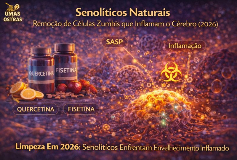 Senolíticos Naturais e a Limpeza Biológica do Cérebro em 2026