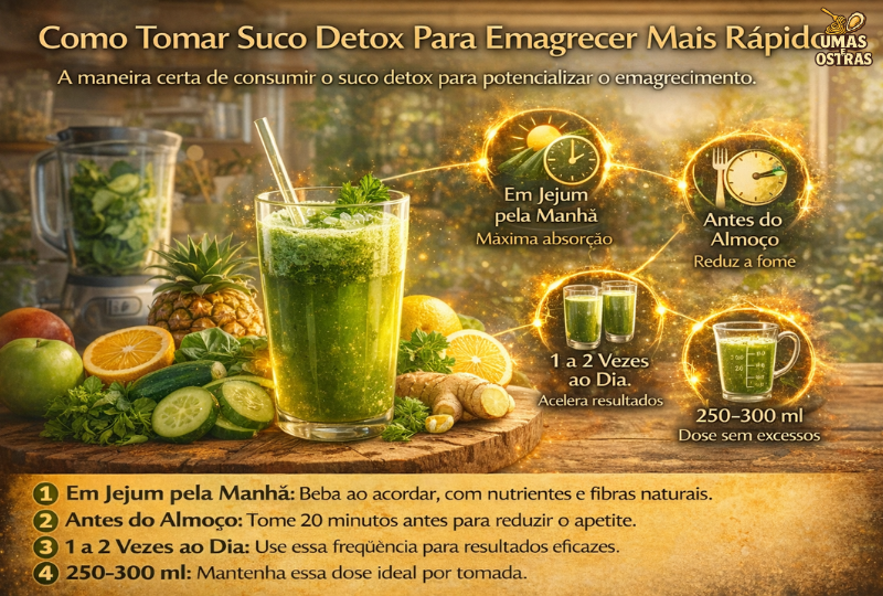 O Guia Prático do Suco Detox: Horário, Quantidade e Frequência para Resultados Reais