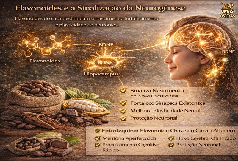 Flavonoides do Cacau e a Engenharia da Neurogênese Cerebral Epicatequina, BDNF e o Poder do Cacau na Construção Neural