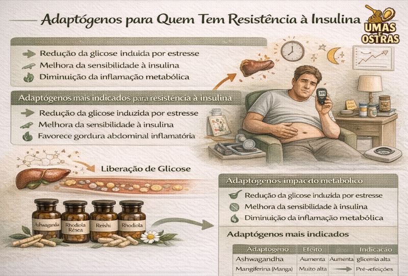 Adaptógenos para Quem Tem Resistência à Insulina