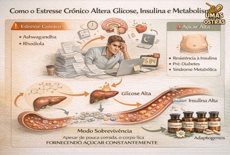 Estresse Crônico Altera Glicose, Insulina e Metabolismo