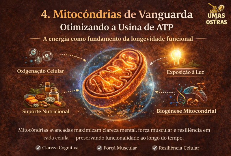 Energia Celular Inteligente: Como Mitocôndrias Eficientes Sustentam a Longevidade Funcional