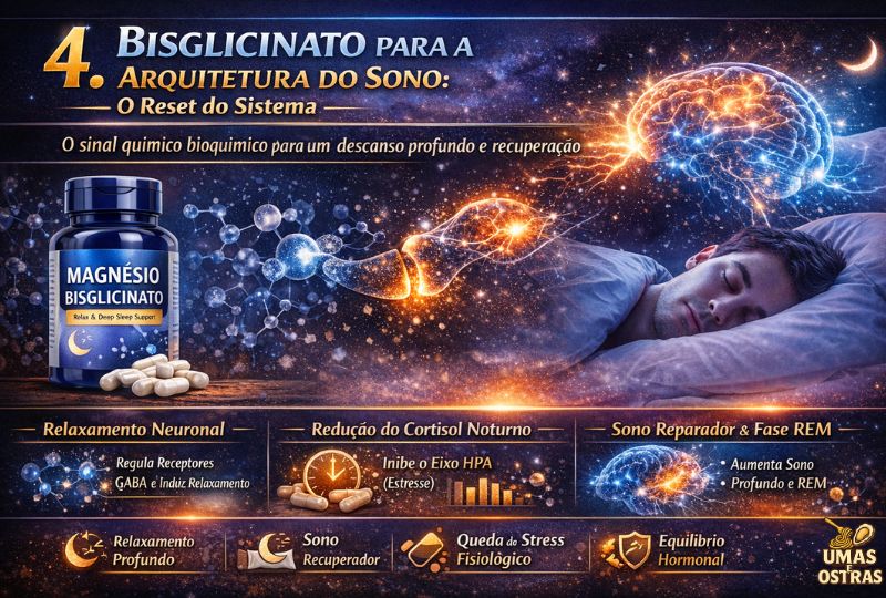 A forma quelada que modula o eixo excitação–relaxamento, reduz o cortisol noturno e restaura a estabilidade neural para recuperação completa.