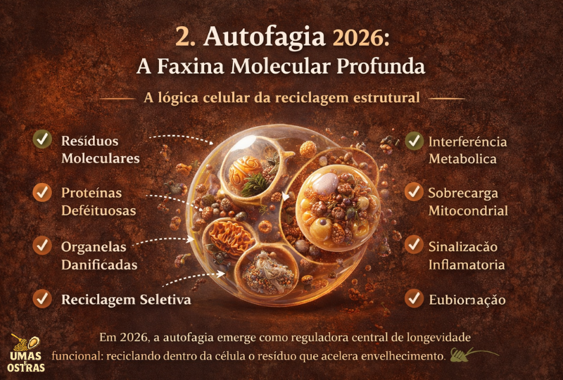 Como a Autofagia Mantém o Corpo Jovem: A Engenharia da Reciclagem Celular em 2026
