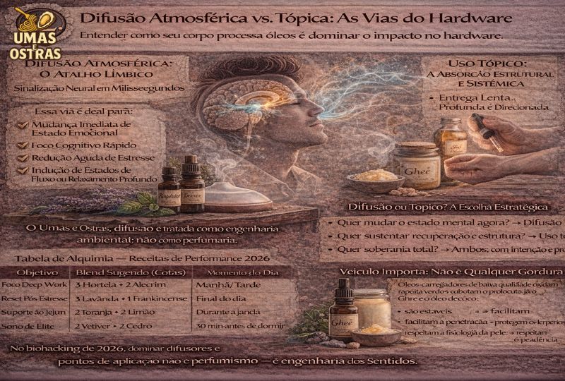 Como a Via de Aplicação dos Óleos Essenciais Define Velocidade, Profundidade e Resultado