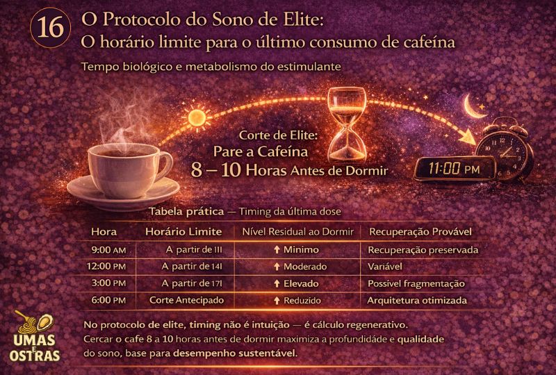 Corte de Cafeína e Arquitetura do SonoComo alinhar estímulo e recuperação para desempenho sustentável