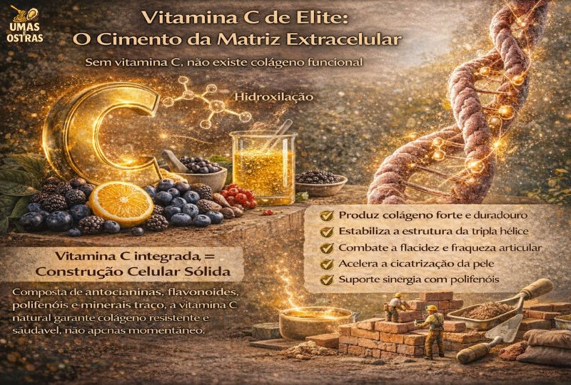 Sem Vitamina C Funcional, Não Existe Colágeno Forte e Duradouro