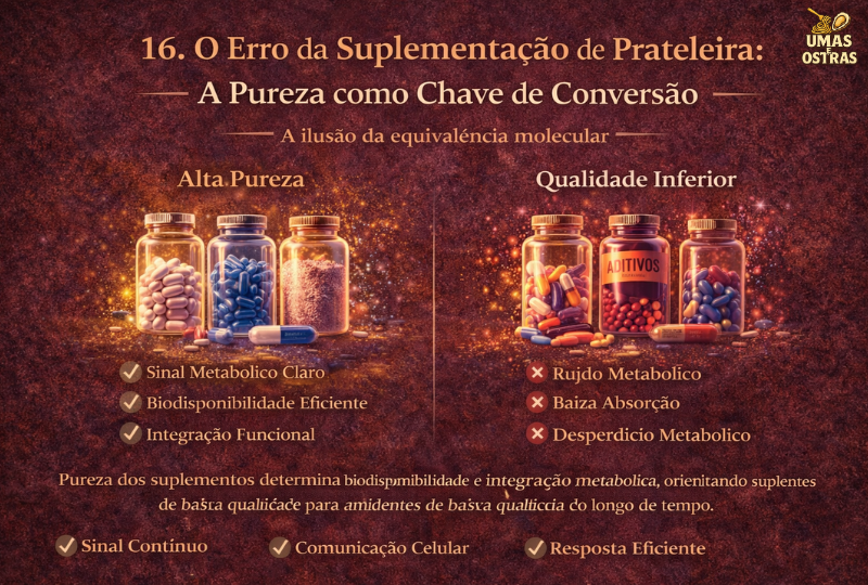 Pureza Molecular e Biodisponibilidade: Por que Nem Todo Suplemento Funciona Igual