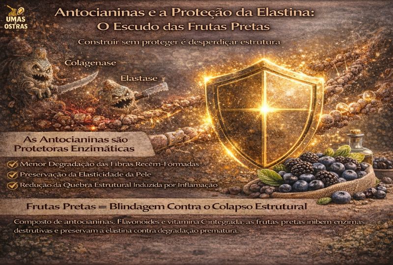 Quando Proteger é Construir: Como as Antocianinas Blindam Colágeno e Elastina