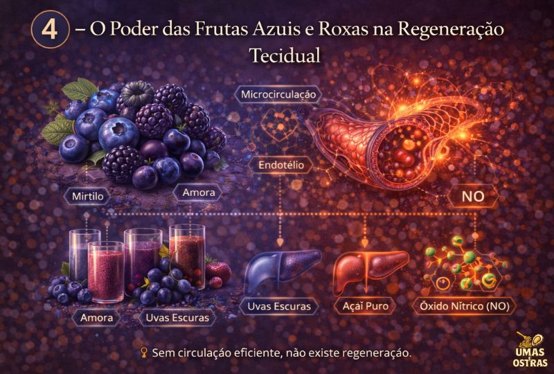 Frutas Roxas: A Estrada Biológica da Circulação e da Regeneração