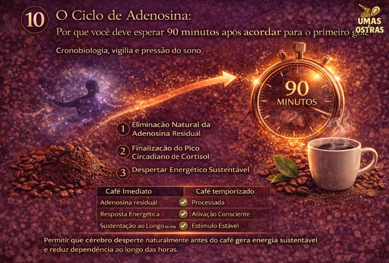 ☕ Por que esperar 90 minutos após acordar transforma o café em ferramenta metabólica