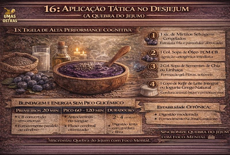 Protocolo Azul Matinal: Estabilidade Glicêmica, Cetonas e Foco Linear