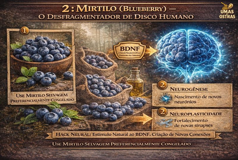 BDNF, Neuroplasticidade e o Poder Operacional do Mirtilo Selvagem