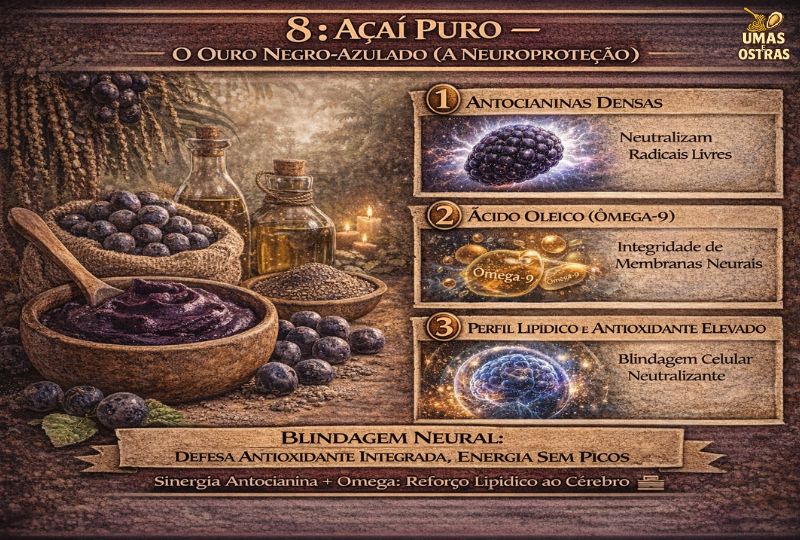 Antocianinas Densas, Ácido Oleico e Blindagem Lipídica Cerebral