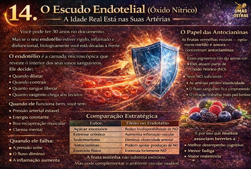 Óxido Nítrico, Antocianinas e Saúde Cardiovascular: Como Proteger o Endotélio Naturalmente