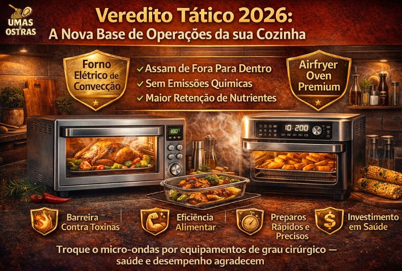 Por que trocar o micro-ondas por forno ou airfryer pode mudar seu desempenho e energia