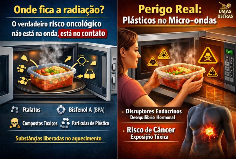 Radiação do micro-ondas é mito — o risco real está no contato com plástico
