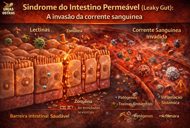 O que acontece quando o intestino “abre”: inflamação, imunidade em alerta e efeito dominó