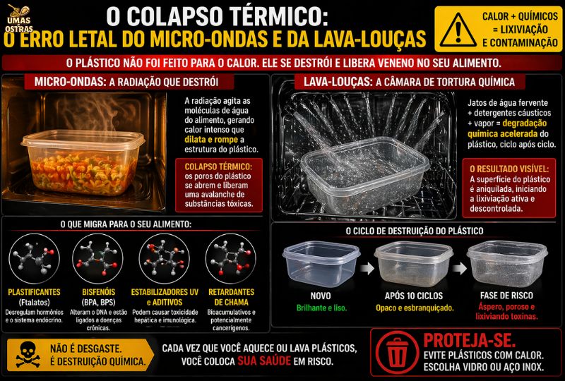 Lixiviação de Plásticos com Calor: Os Riscos de Aquecer e Lavar Recipientes no Dia a Dia