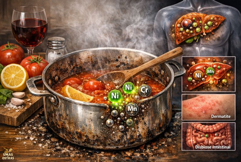 Quando a Panela Contamina: Metais Pesados Liberados pelo Falso Inox