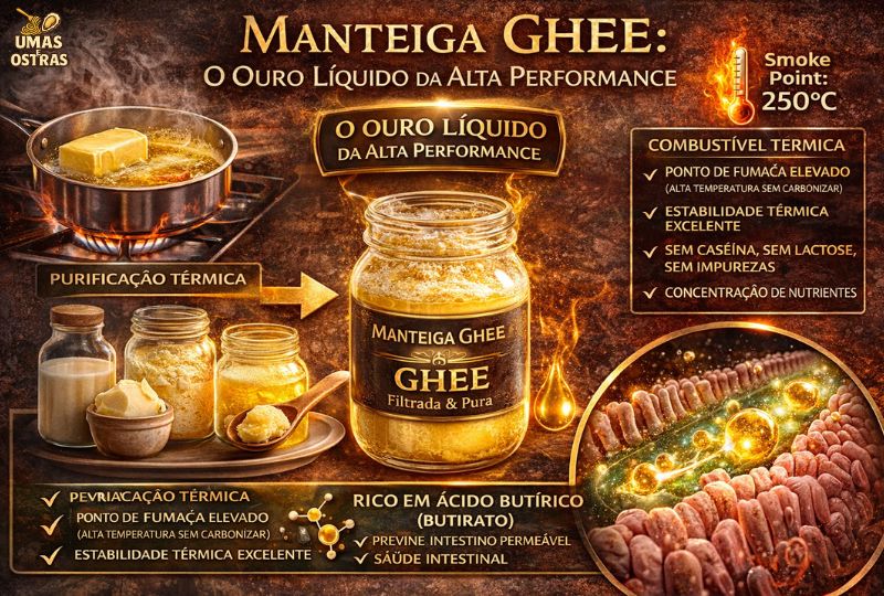 Ghee Purificado: Alta Temperatura, Máxima Nutrição
