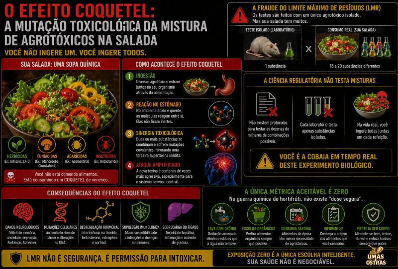 Resíduos de Pesticidas Combinados Podem Ter Impactos Maiores?