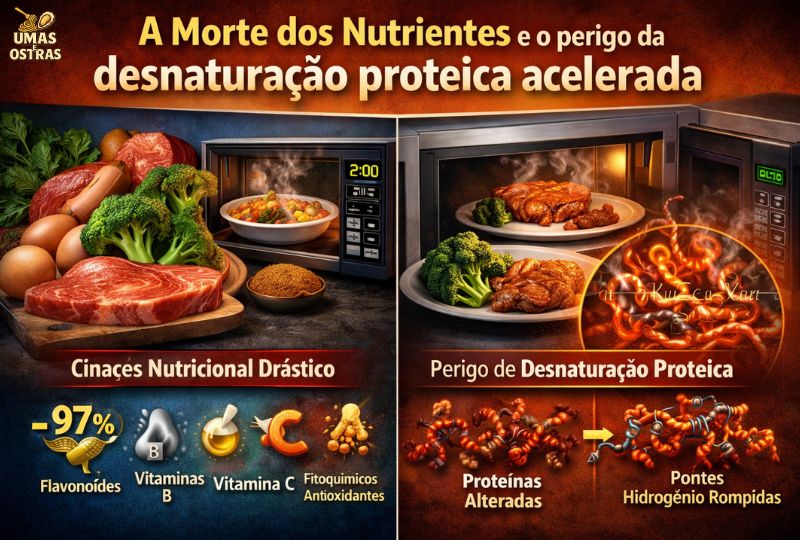 Você está perdendo até 97% dos nutrientes no micro-ondas — veja o que acontece