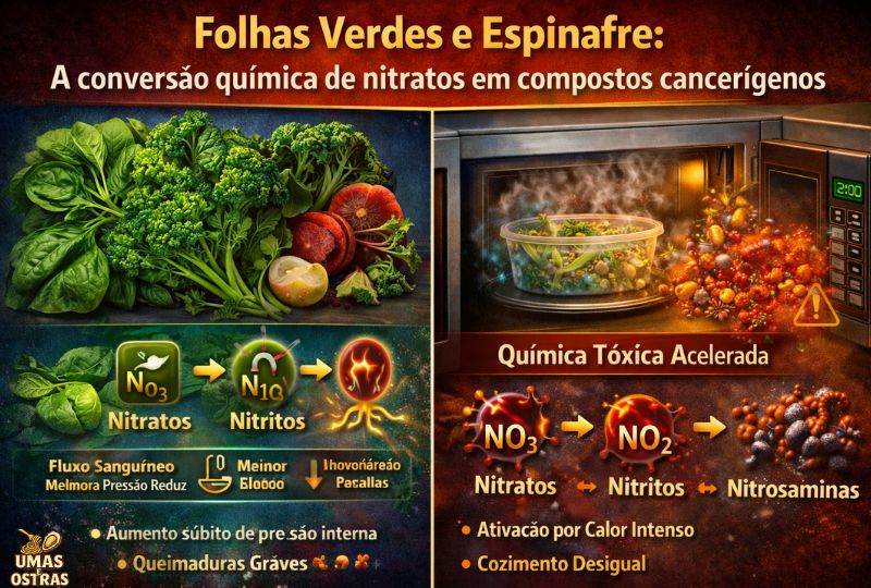 De alimento saudável a risco químico: o que acontece com folhas verdes ao reaquecer