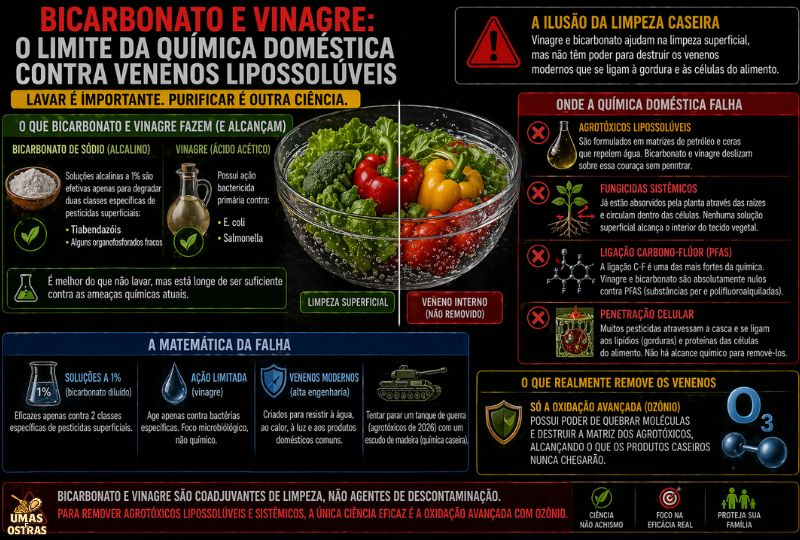Higienização Caseira Remove Todos os Resíduos dos Alimentos?