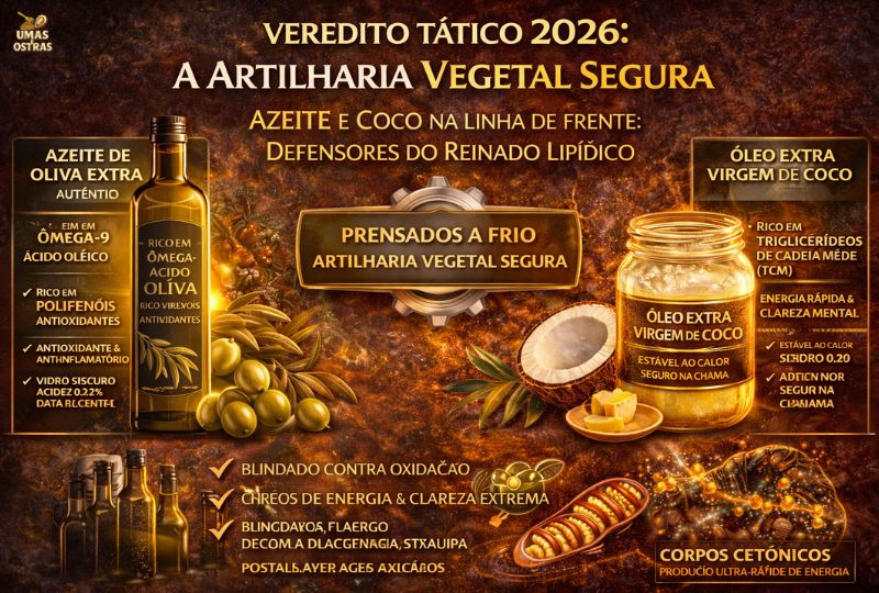 Azeite e Coco: As Gorduras Vegetais de Alta Performance