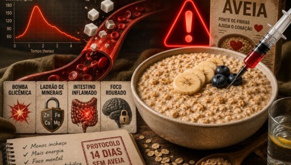 Aveia em Xeque: A Verdade Sobre Picos de Glicose, Fome Precoce e Inchaço Matinal