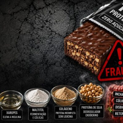 Barrinhas “Fit” Sob Investigação: Os Xaropes, Polióis e Proteínas de Baixa Qualidade Que Inflamam o Intestino e Travam a Queima de Gordura