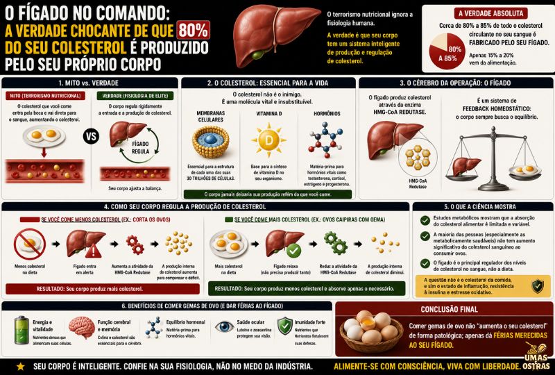 Colesterol e Fígado: Como o Corpo Regula a Produção de Colesterol Natural