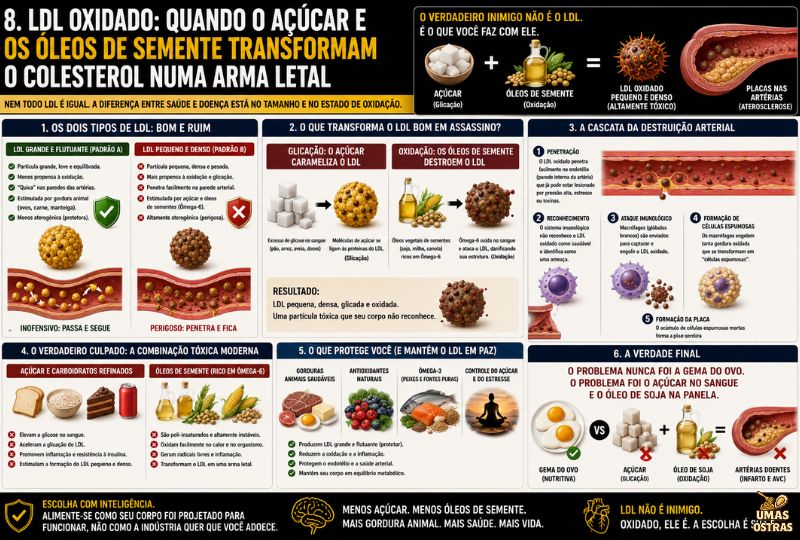 LDL Oxidado: Relação entre Glicação, Estresse Oxidativo e Saúde das Artérias