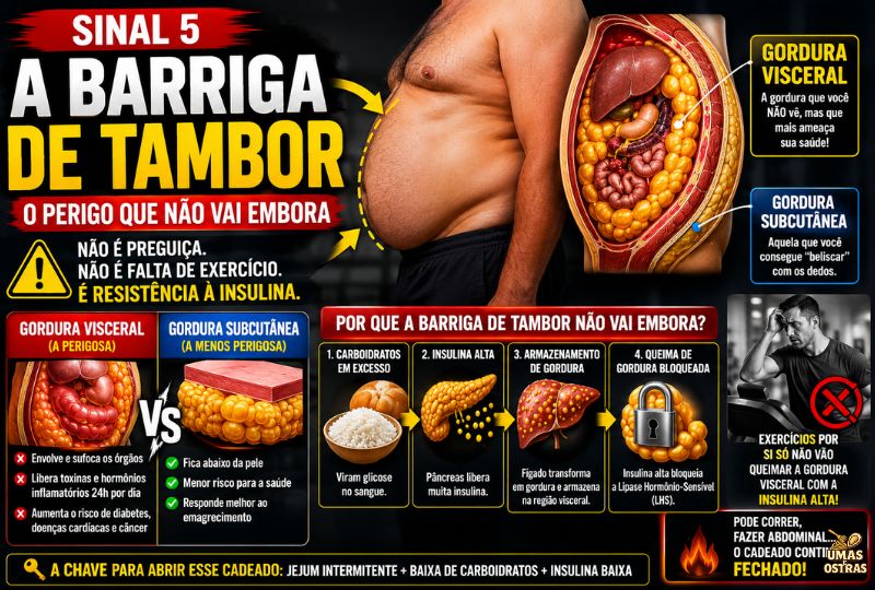A Gordura Visceral Que Aumenta o Risco de Doenças