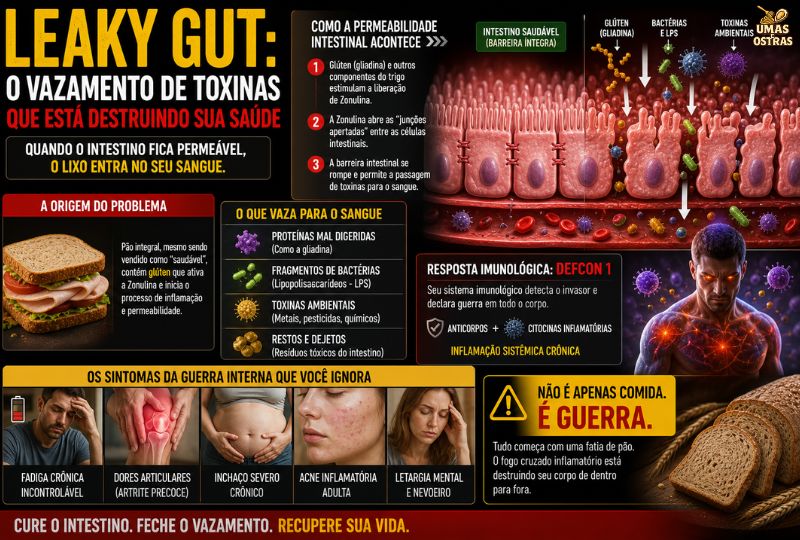 Intestino Permeável: Quando Toxinas e Bactérias Invadem Sua Corrente Sanguínea