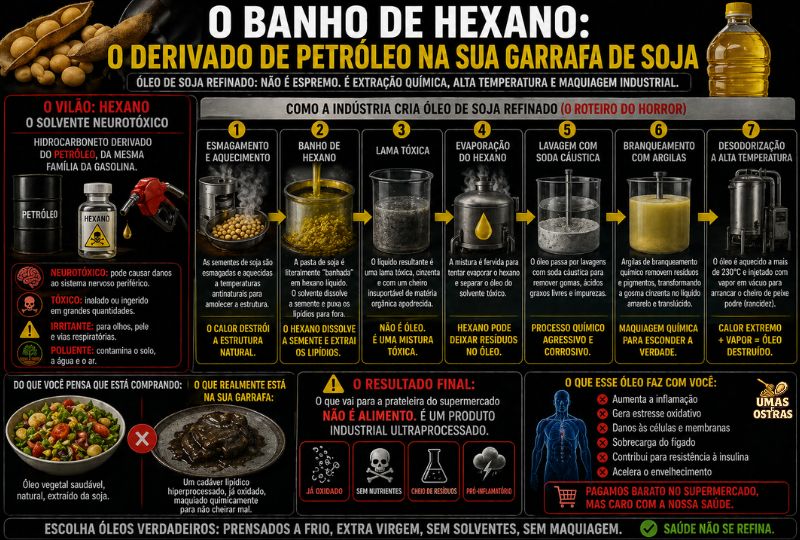 Hexano na Extração de Óleos Vegetais: O Que Acontece Antes de Chegar à Garrafa