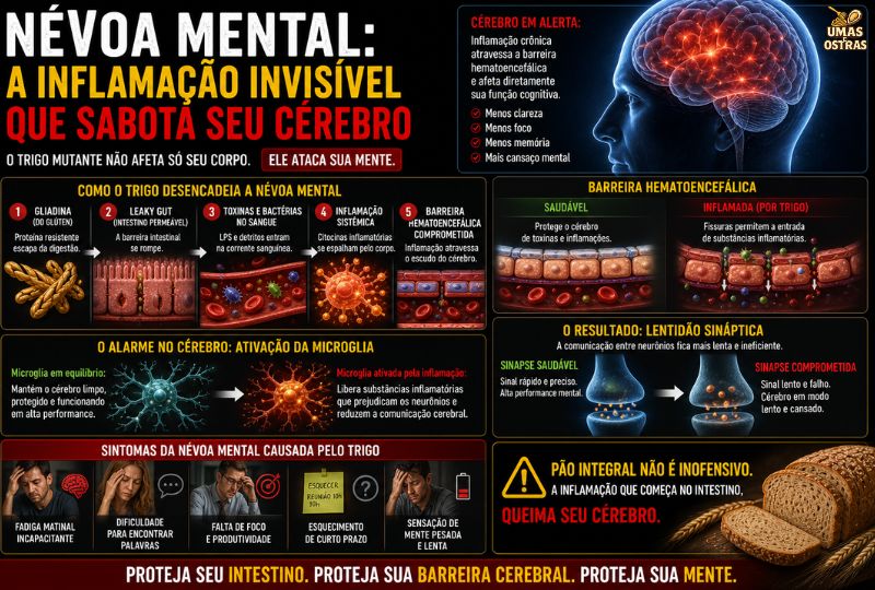 Brain Fog: Como a Inflamação Sistêmica Afeta Foco, Memória e Clareza Mental