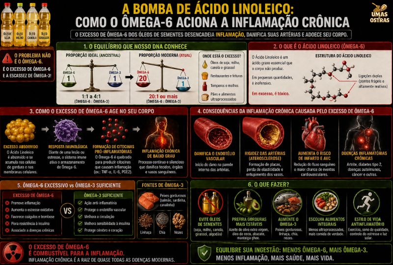Equilíbrio Ômega-6 e Ômega-3: O Papel das Gorduras na Saúde Inflamatória