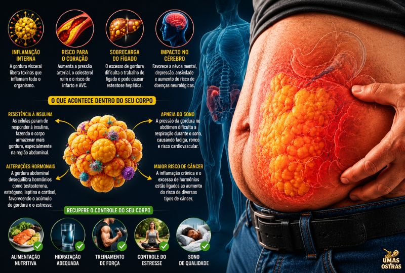 A Verdade Sobre a Gordura Abdominal Que Quase Ninguém Explica
