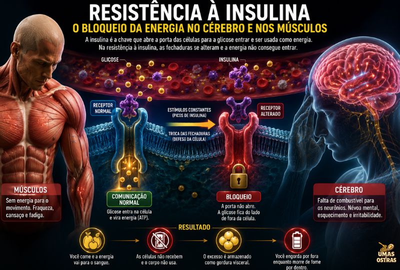 A Resistência à Insulina Está BLOQUEANDO Seu Cérebro e Seus Músculos