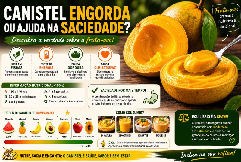 Canistel Emagrece ou Engorda? Veja Como a Fruta Pode Aumentar a Saciedade Naturalmente