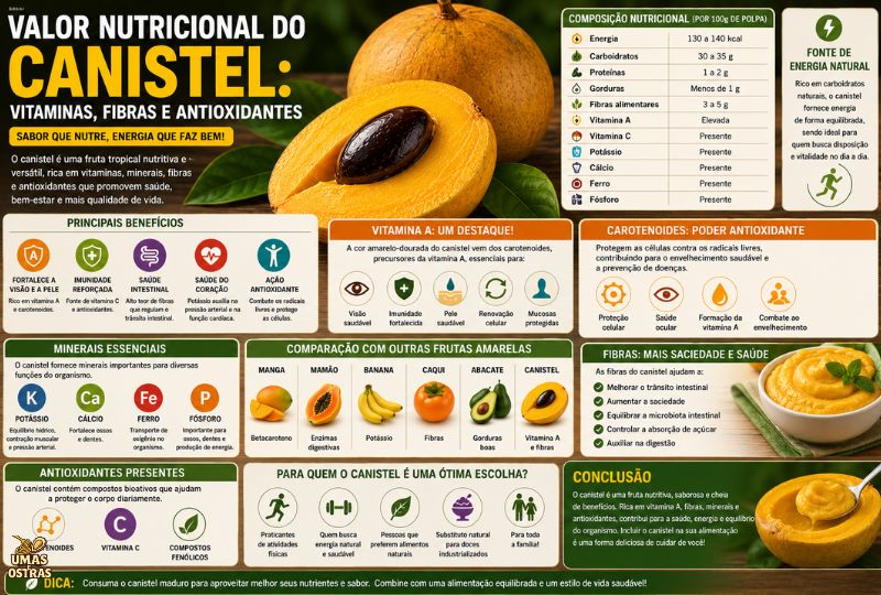 Canistel é Rico em Nutrientes? Descubra os Benefícios da Vitamina A, Fibras e Antioxidantes